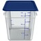 Carlisle 11.13 in. x 11.13 in. x 12.58 in. 18 qt. Squares Polycarbonate Food Storage Container - Clear